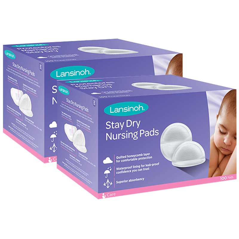 兰思诺( Lansinoh)203708*2防溢乳垫(100片装)*2防溢漏一次性蜂窝防渗奶乳贴防漏隔奶垫