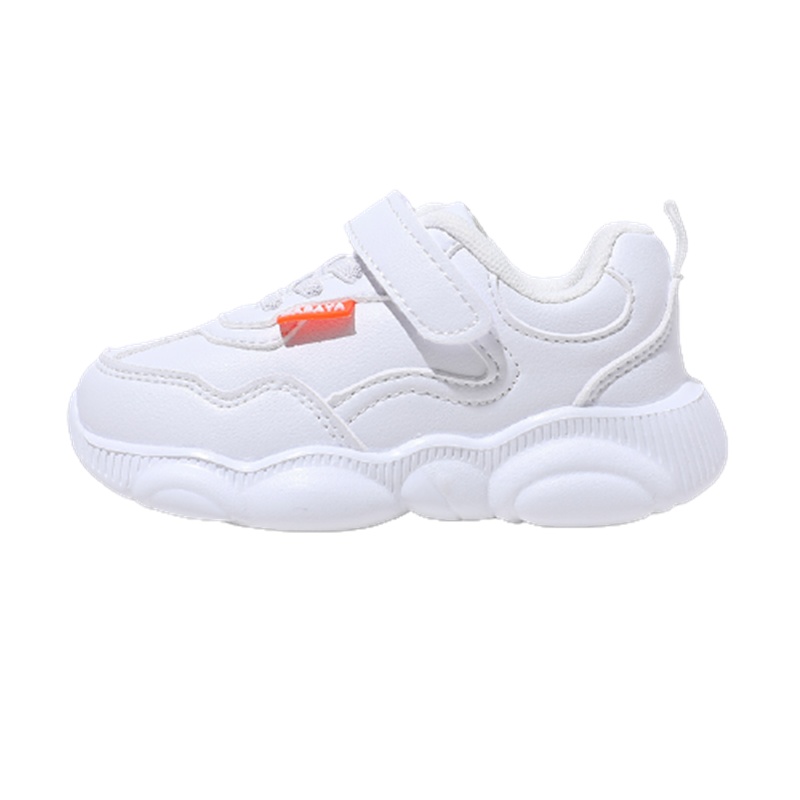 芭芭鸭儿童运动鞋男童小白鞋女童小熊鞋ins潮新款宝宝鞋