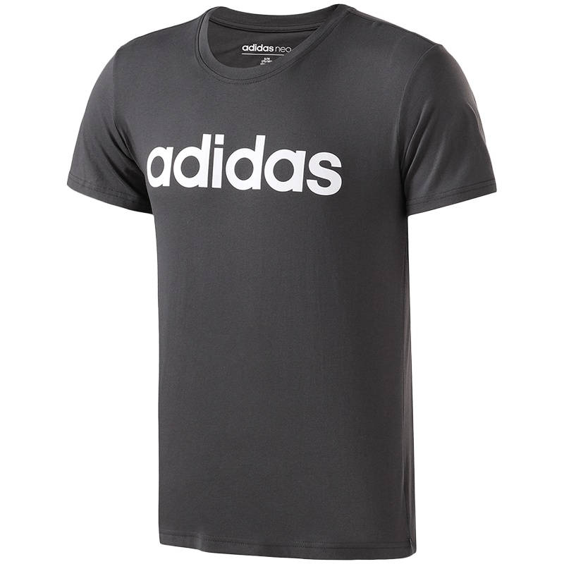 【自营】adidas阿迪达斯NEO男子短袖T恤休闲运动服DN2497 L DN2497底特律纯质灰+白