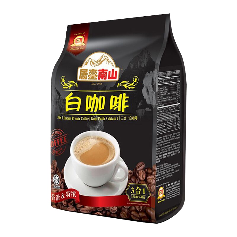 Cap Televisyen 电视机牌 南山白咖啡 3合1 600g 袋装 马来西亚原装进口 速溶咖啡