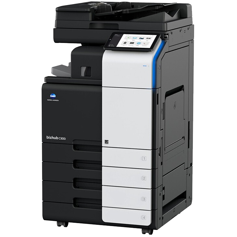 柯尼卡美能达C300i彩色A3复合机打印机一体机多功能柯美复印机办公商用 标配+自动输稿器+第三第四纸盒