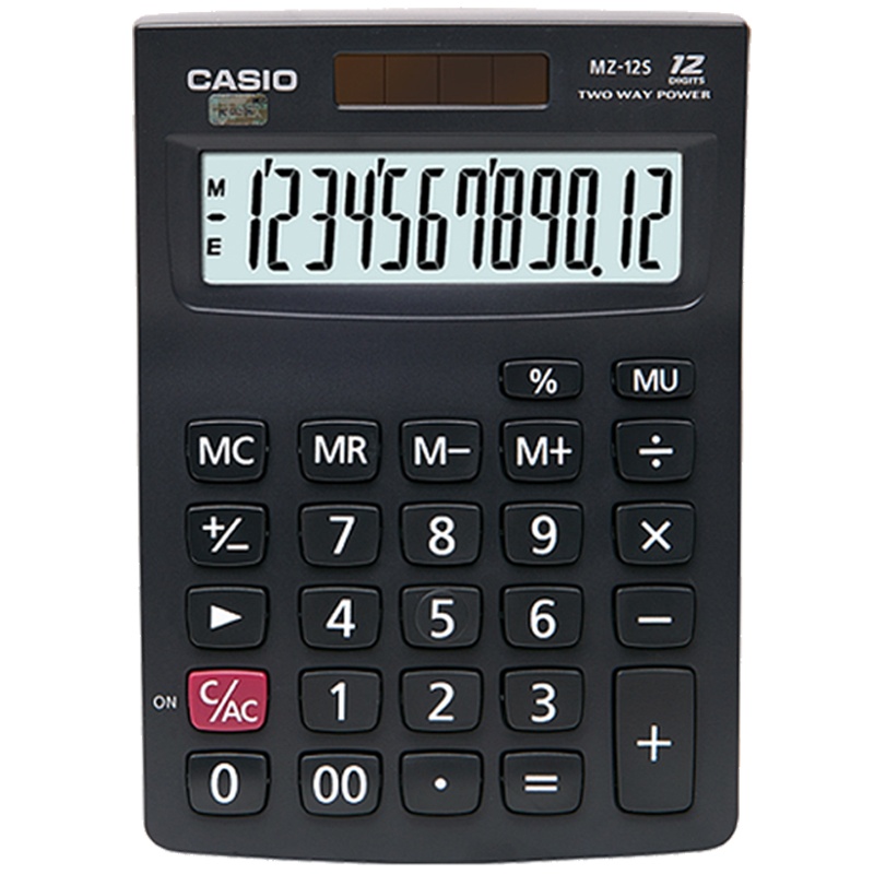 卡西欧(CASIO)MZ-12S计算器 计算机 大屏计算机 利润率计算器 12位大屏计算机 小号计算器