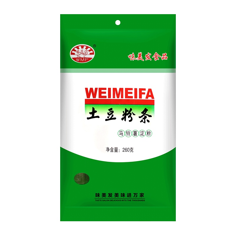 味美发(WMF)土豆粉条260克*5 水晶粉蚂蚁上树粉火锅配菜 3连包