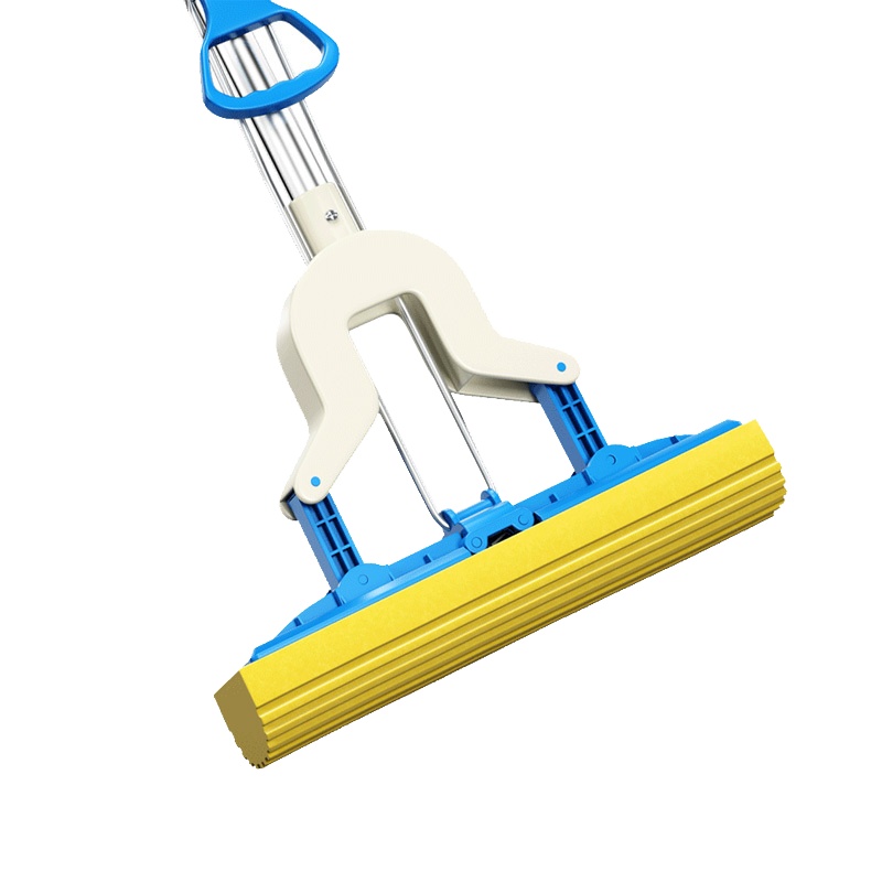 吸水海绵拖把可伸缩对折式挤水家用胶棉拖把头地拖拖布免手洗10个装 包送货