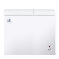冰熊 158升 家用商用一级能耗节能小冰柜迷你卧式冷藏冷冻双温双箱冷柜