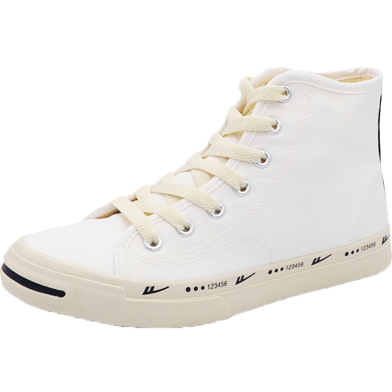 回力高帮帆布鞋男鞋透气情侣款男女开口笑休闲鞋经典复古板鞋春秋季学生鞋子 WXY-A635T