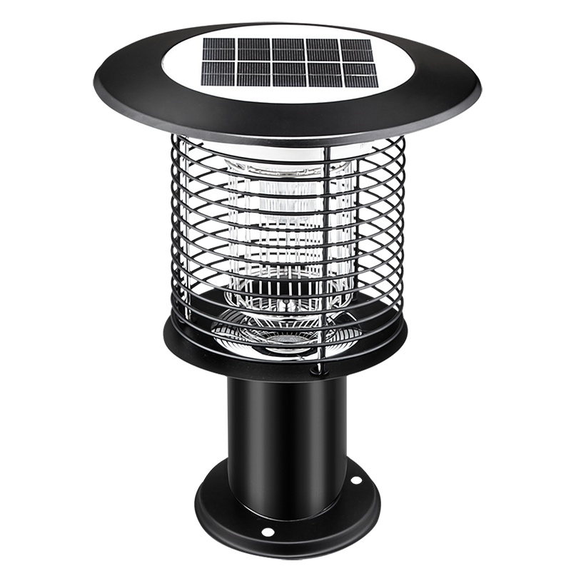 凯易欧(keyeon)灭蚊灯TM-03Z柱头灯黑色太阳能灭蚊灯庭院花园户外草坪灯室外防水捕蚊诱虫驱蚊灯蚊子神器