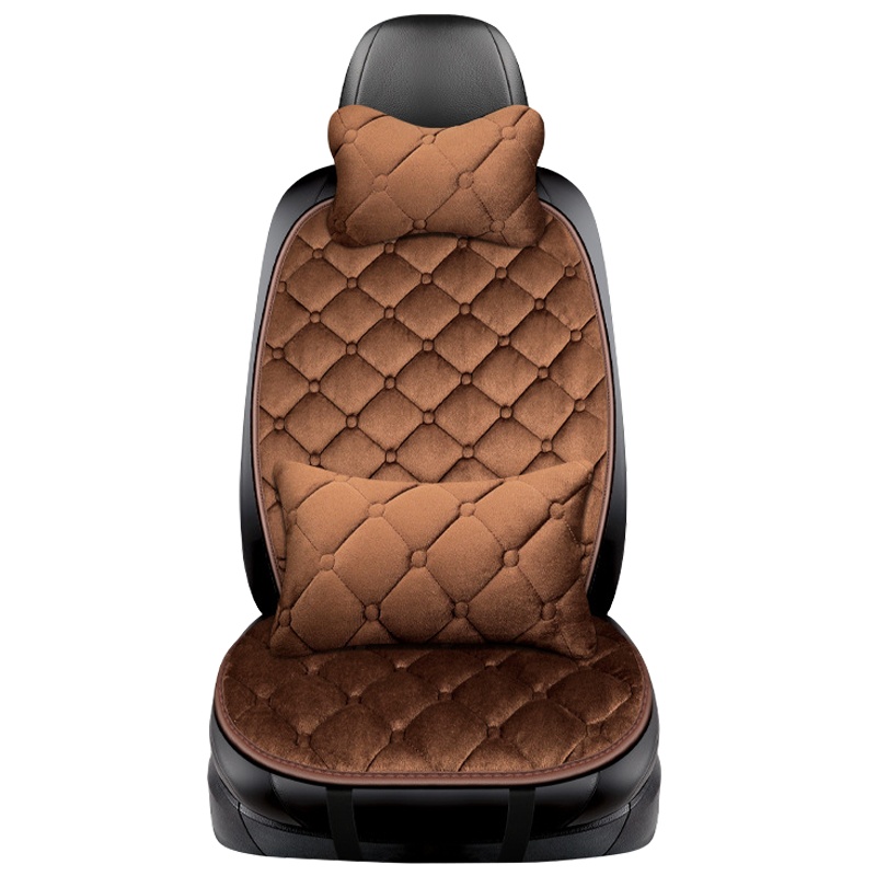 車格仕(CHEGES)冬季毛绒汽车坐垫汽车毛垫车用冬天座垫三件套靠背保暖棉垫座椅垫