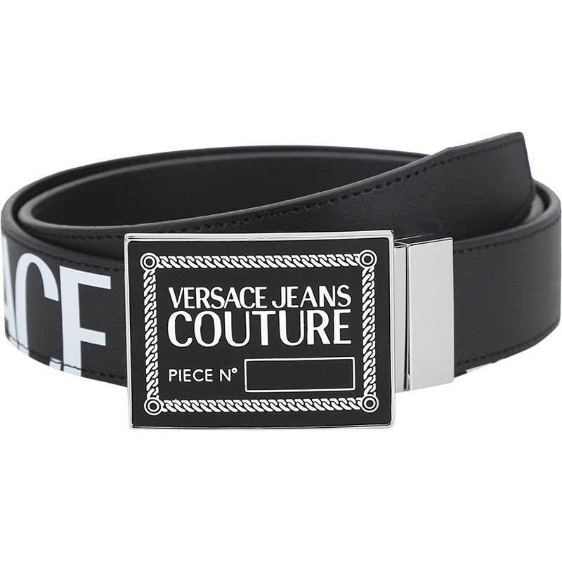 范思哲 VERSACE JEANS COUTURE 男士 皮革板扣式双面皮带腰带71YA6F21 ZP061