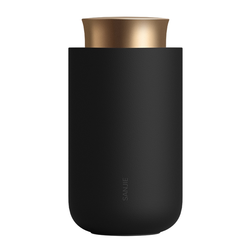 [苏宁自营]三界茶具 黑金便携式茶叶罐200ml 家用密封罐 普洱茶盒创意时尚茶叶罐 便携迷你旅行 高档包装礼盒