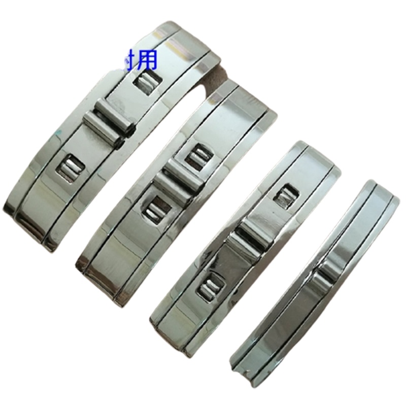 表扣按拉扣_不锈钢机械手表蝴蝶扣钢带折叠扣阿斯卡利配件_陶瓷卡扣手链扣