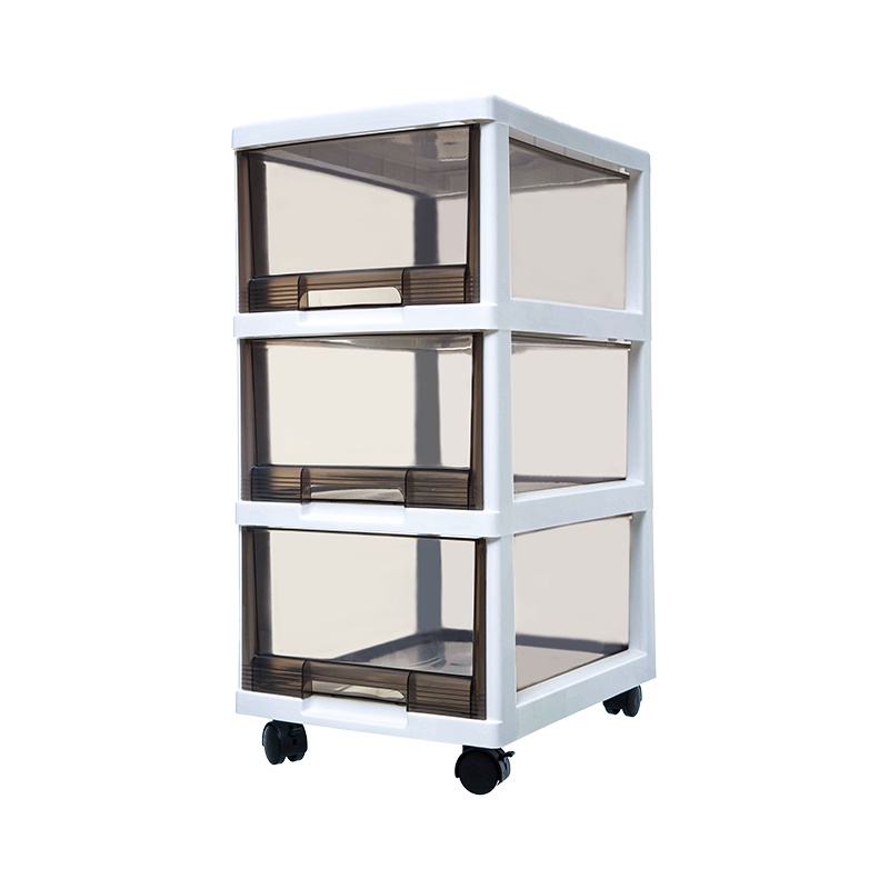 禧天龙收纳箱子抽屉式收纳柜多层衣物储物柜塑料客厅玩具三层置物柜