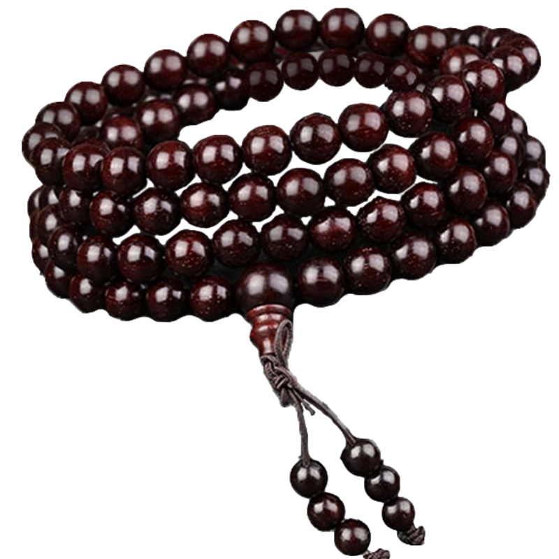 [梵心阁]印度小叶紫檀手串108颗佛珠爆满金星老泥料男女士手链