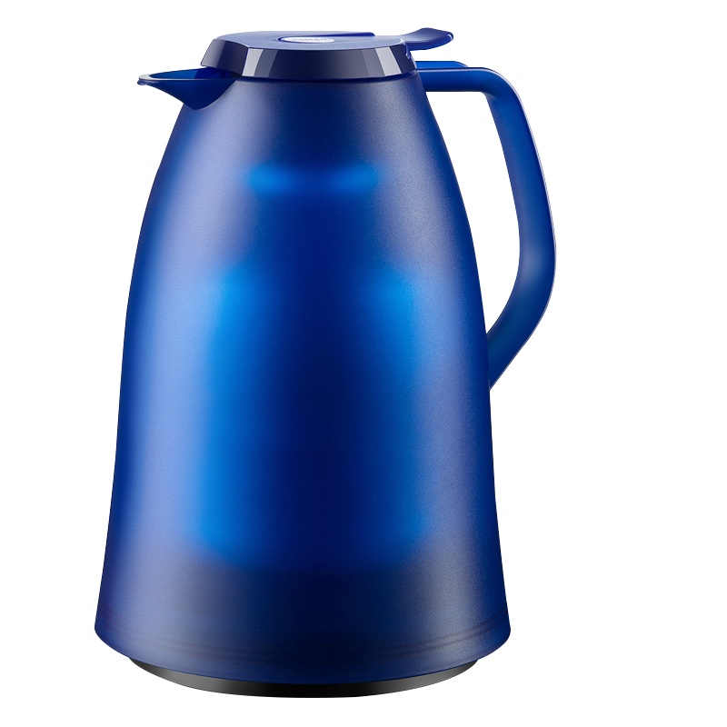 爱慕沙(emsa)保温壶家用玻璃内胆大容量热水壶暖水壶热水瓶欧式 曼波系列 蓝色1L(滞销处理)