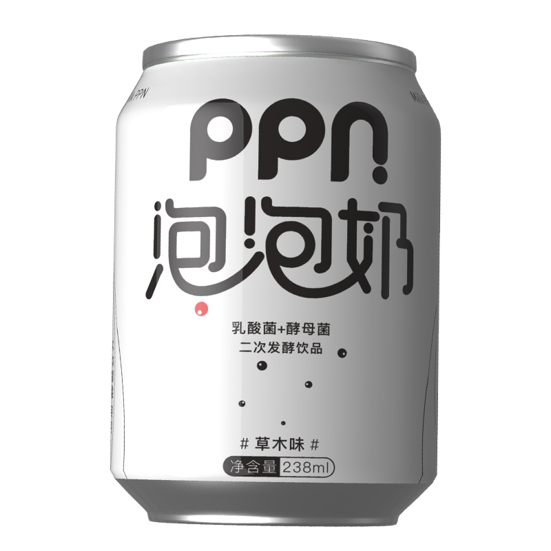 PPN泡泡奶乳酸菌饮品草木风味听装饮料整箱