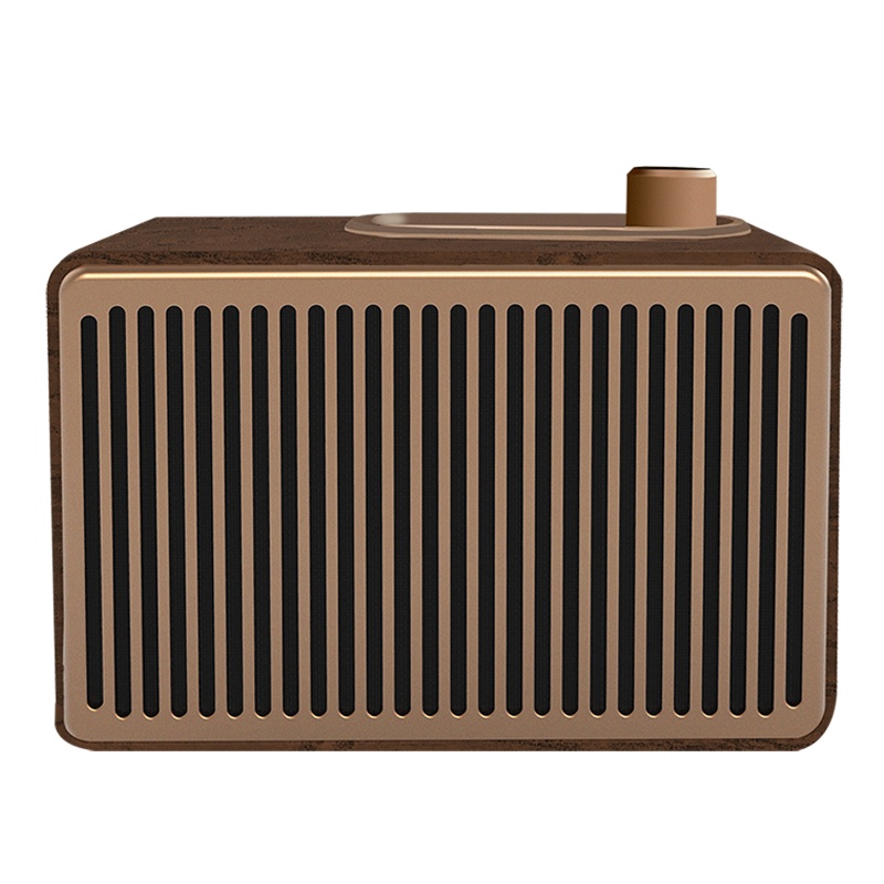 飞利浦(Philips)无线蓝牙便携家用音箱 洛可可风格复古迷你音响 原木低音炮 TAVS300