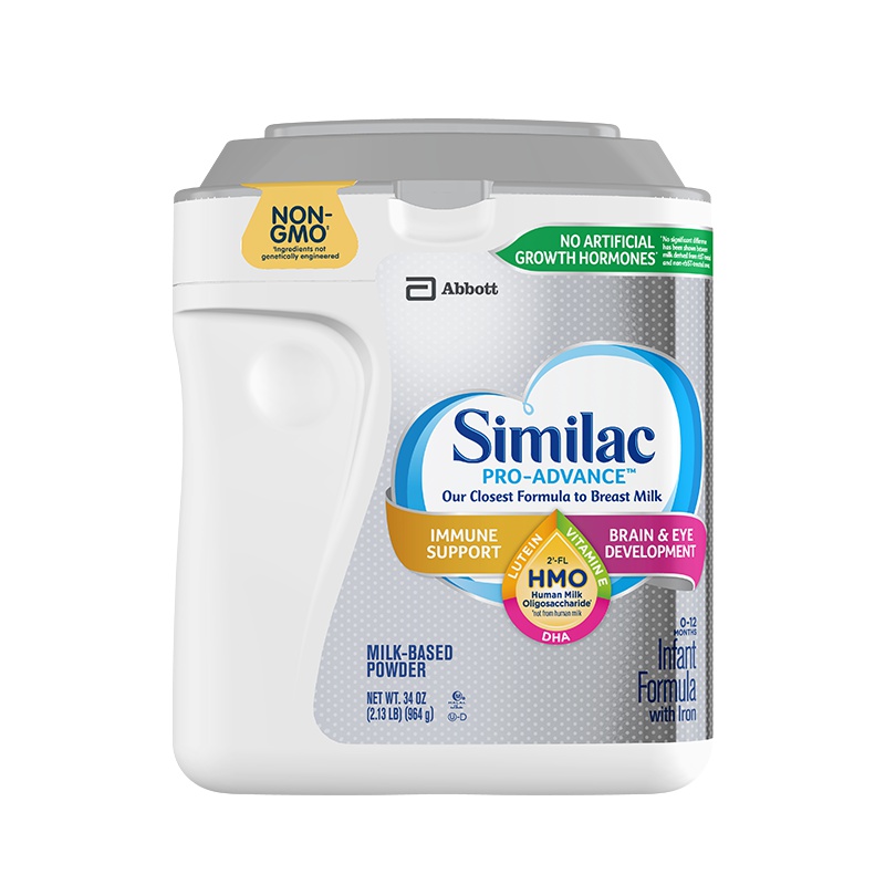 美国雅培similac一段奶粉心美力金盾新生儿1段婴儿 6-12个月;0-6个月 进口奶粉 HMO低聚糖964g*6罐装