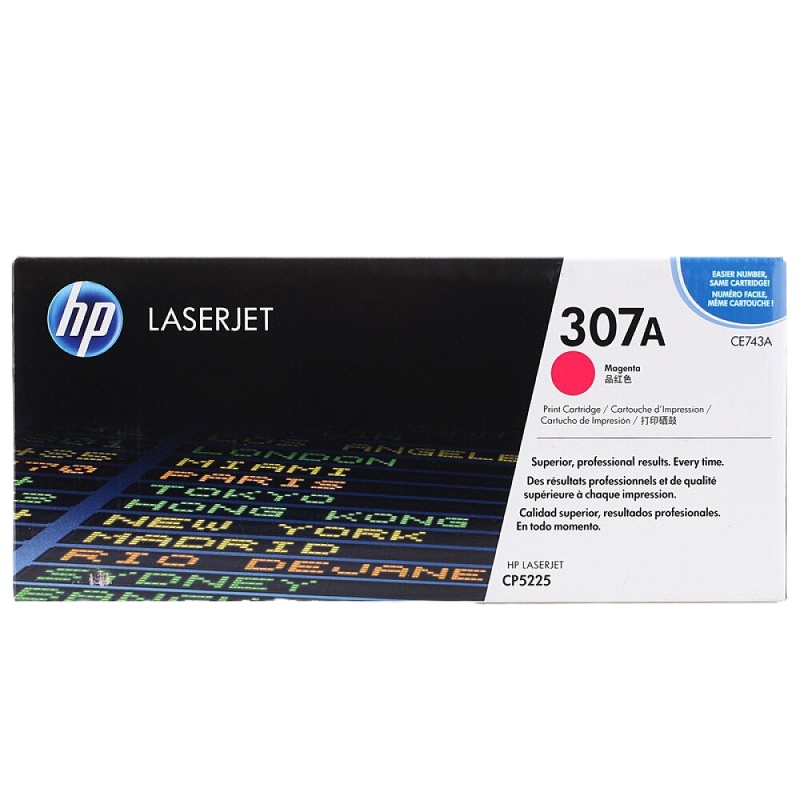 惠普(HP) CE743A 307A 品红色原装 LaserJet 硒鼓 (适用LaserJet CP5220)·