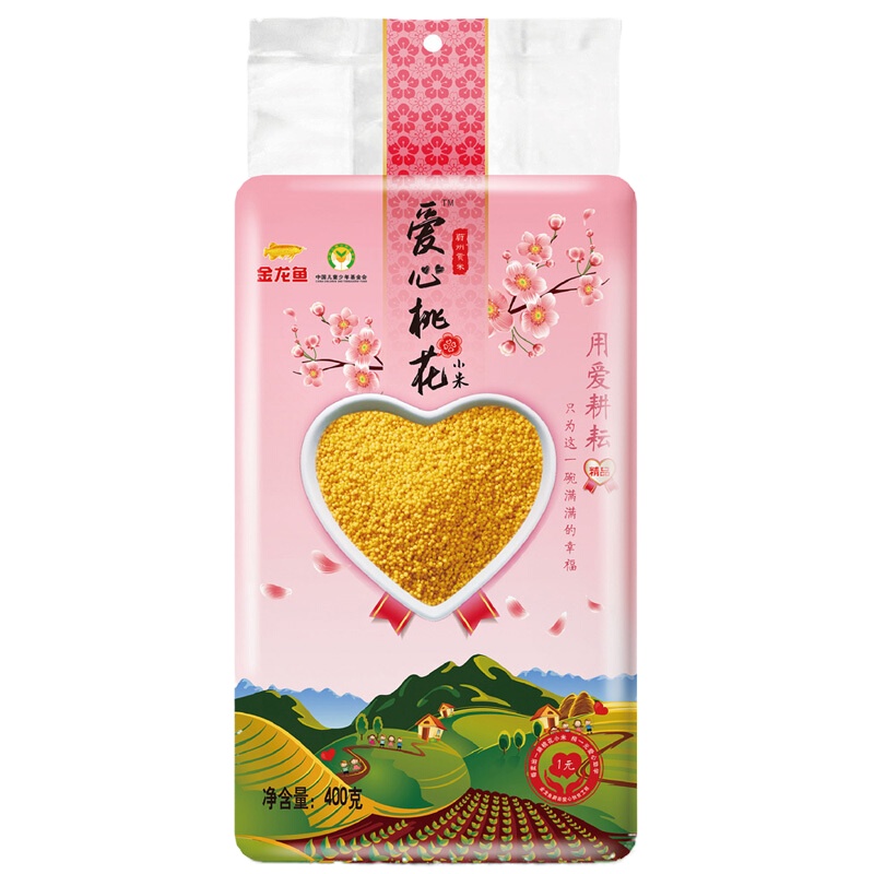 金龙鱼爱心桃花小米/400g