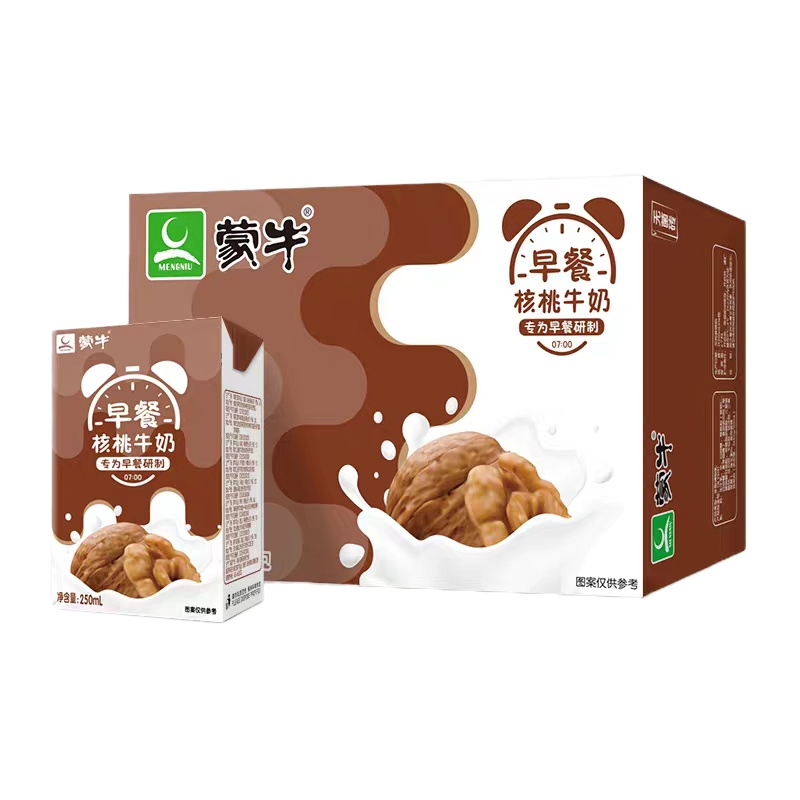 蒙牛早餐奶核桃味250ml*24盒 儿时的回忆 儿童学生奶