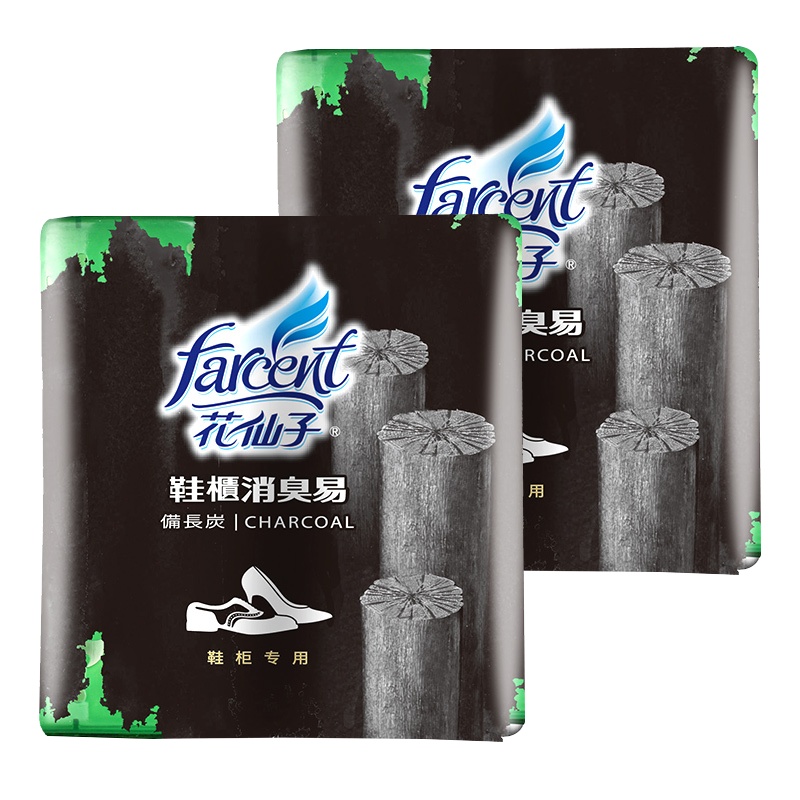 花仙子 2盒装香薰用品鞋柜除异味鞋内除臭剂芳香剂活性炭消臭剂鞋子去臭味芳香剂60g