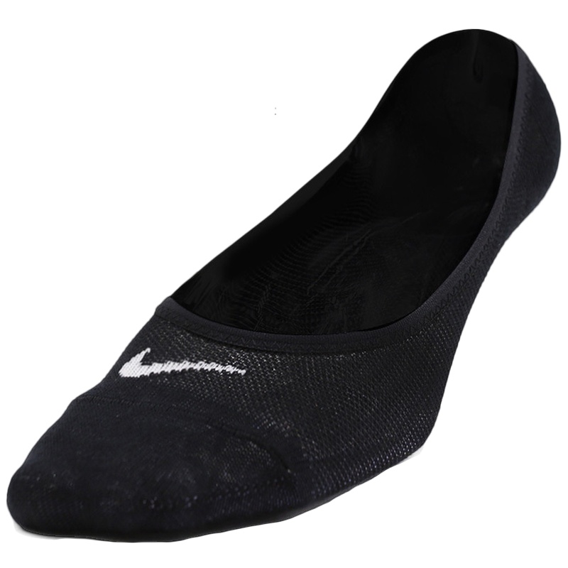 NIKE耐克女袜三双装透气跑步运动袜舒适休闲船袜SX4863-010