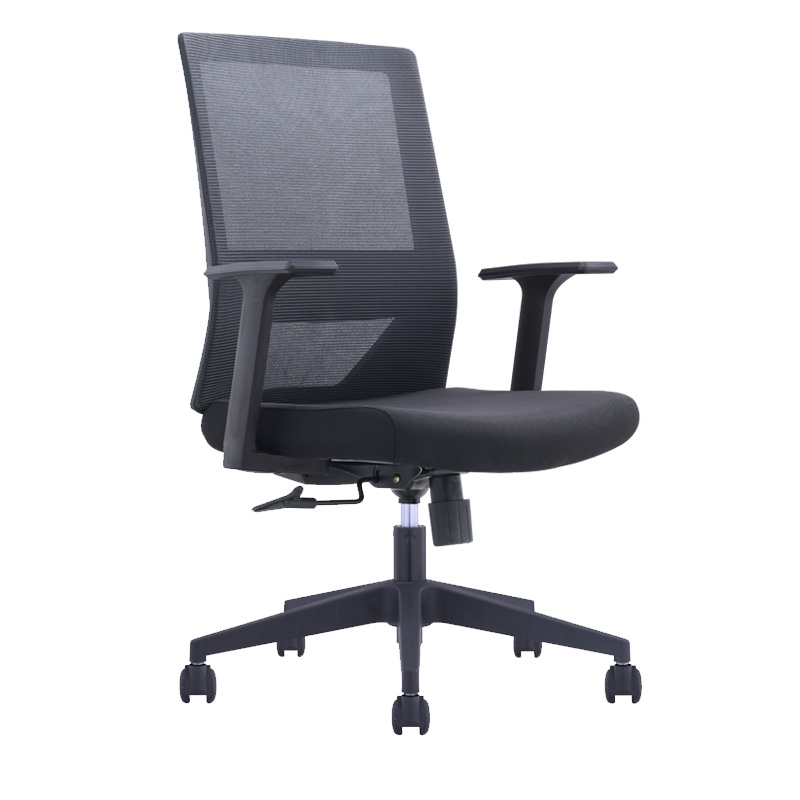 震海舒脊护背椅办公椅电脑椅网布椅会议椅靠背椅人体工学椅透气椅旋转椅黑色椅子