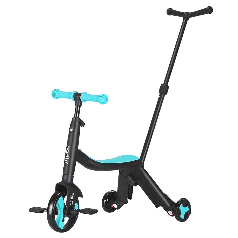 纳豆(nadle)儿童滑板车三轮车三合一宝宝滑滑溜溜车可坐可骑滑带推杆