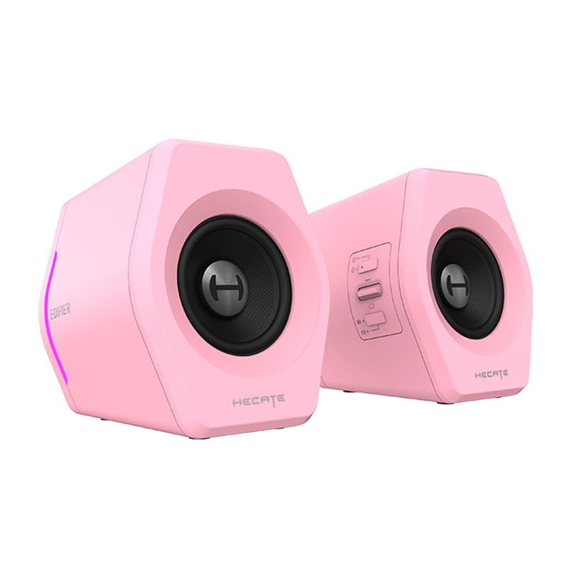 漫步者(EDIFIER)G2000电脑游戏桌面小音响 蓝牙笔记本电竞电脑音箱 重低音 粉色