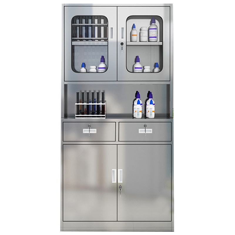 创世人 办公家具不锈钢文件柜西药存放柜储物存放柜304不锈钢药品柜