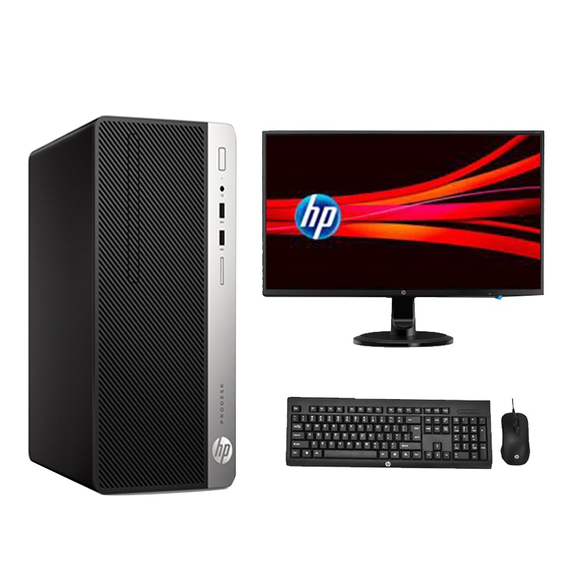 惠普(HP)288 G3 MT 商用台式电脑 23.8寸 i5-7500 8G 1T DVDRW WIN10