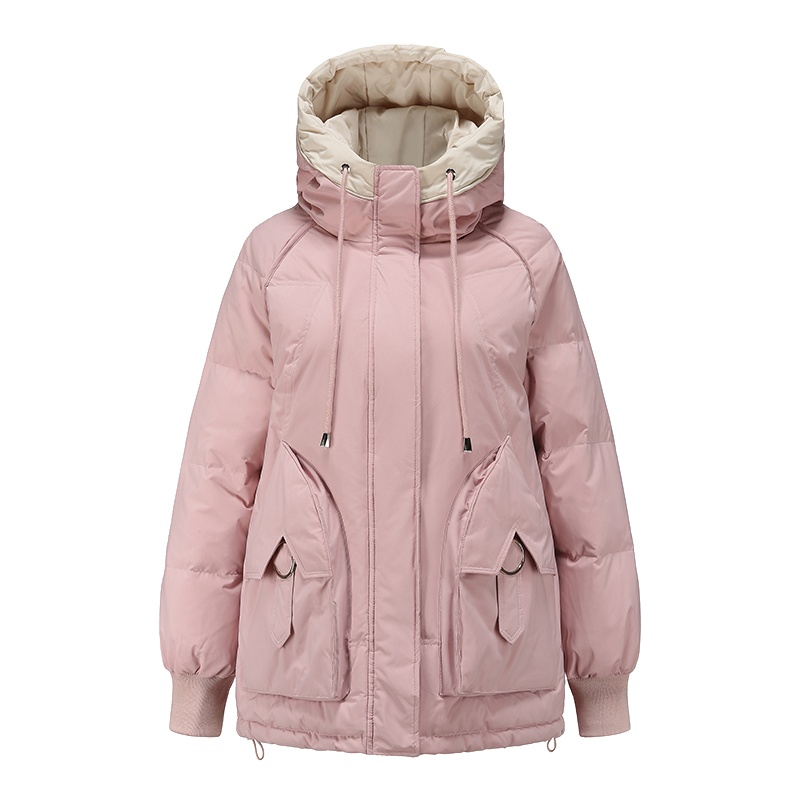 高梵短款羽绒服2020新款女士连帽小个子羽绒外套