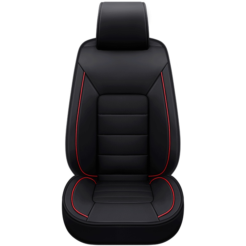 布雷什(BOLISH)五座四季通用汽车坐垫汽车座垫夏季坐垫皮革全包汽车座套车坐垫座椅套TY1801标准款神秘黑厂家直发