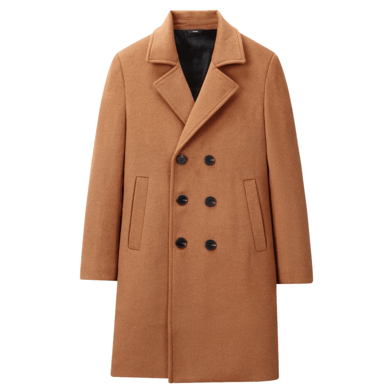 Artsdon/阿仕顿大衣秋冬季呢大衣中长款翻领羊毛呢大衣外套男