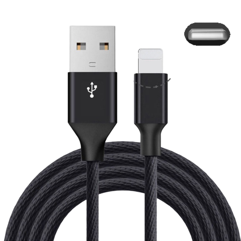 苹果数据线安卓充电线iphone6/8通用viv ：星空黑【苹果】买1送1共2条： 0.25米【提速99%】