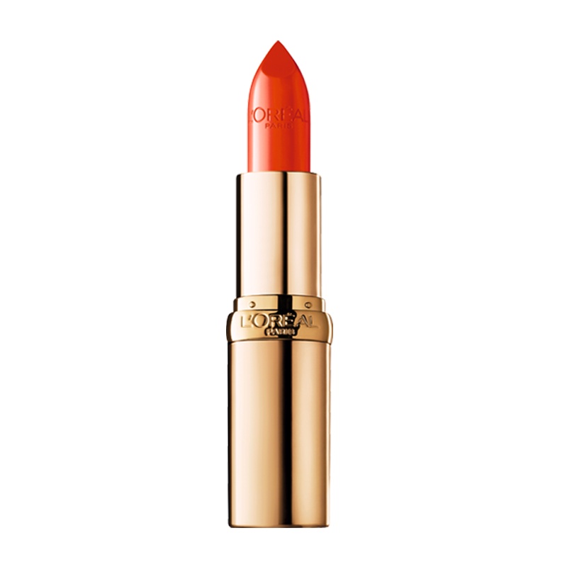 欧莱雅纷泽滋润唇膏 C411 3.7g橘红 润唇 保湿 红色系 口红 L'OREAL