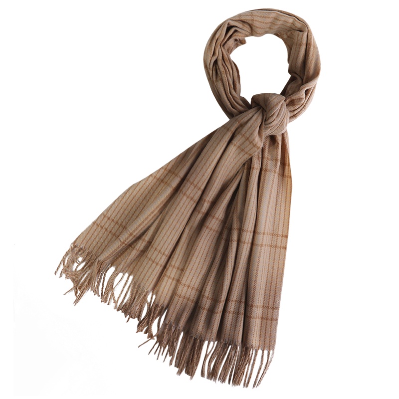 2018秋冬季新款上海故事英伦经典仿羊绒围巾男女韩版百搭格子披肩