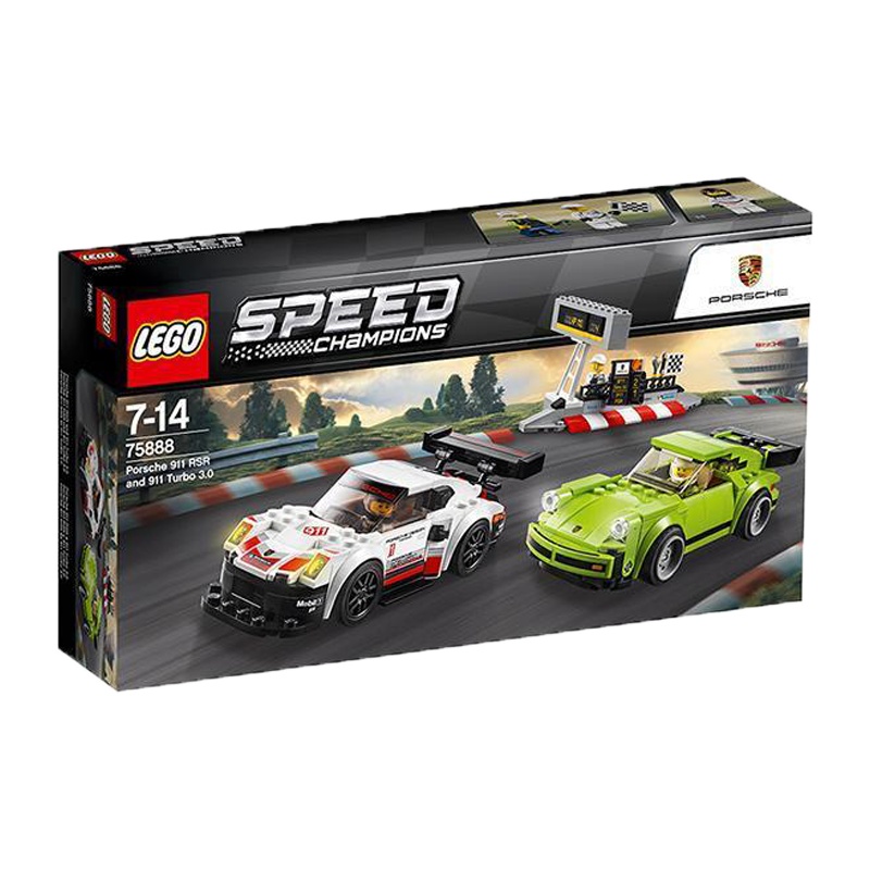 乐高(LEGO)超级赛车系列 保时捷 911 RSR 75888 7-14岁 儿童塑料积木玩具391颗