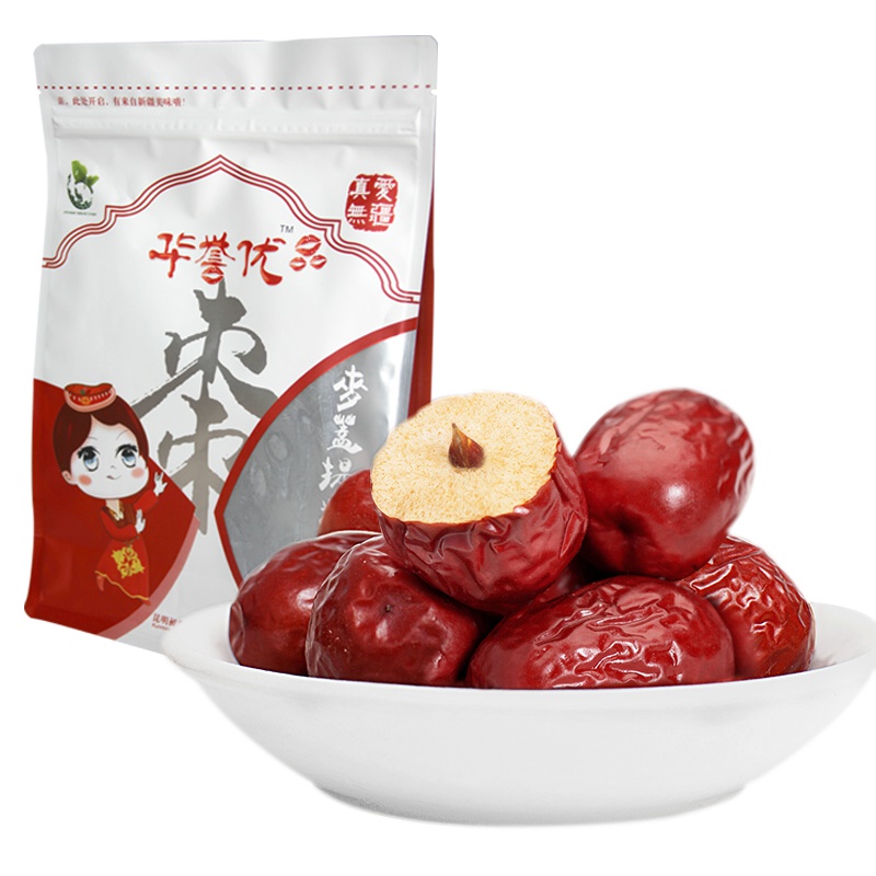 华誉优 蜜饯果干 红枣小枣 若羌灰枣 麦盖提特级灰枣 休闲零食茶点500g/袋
