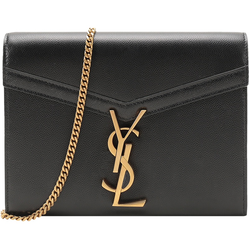 SAINT LAURENT 圣罗兰 女士皮革CASSANDRA单肩斜挎包手拿包链条包 635023 BOWAW