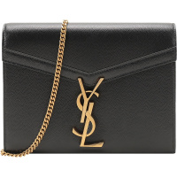 SAINT LAURENT 圣罗兰 女士皮革CASSANDRA单肩斜挎包手拿包链条包 635023 BOWAW