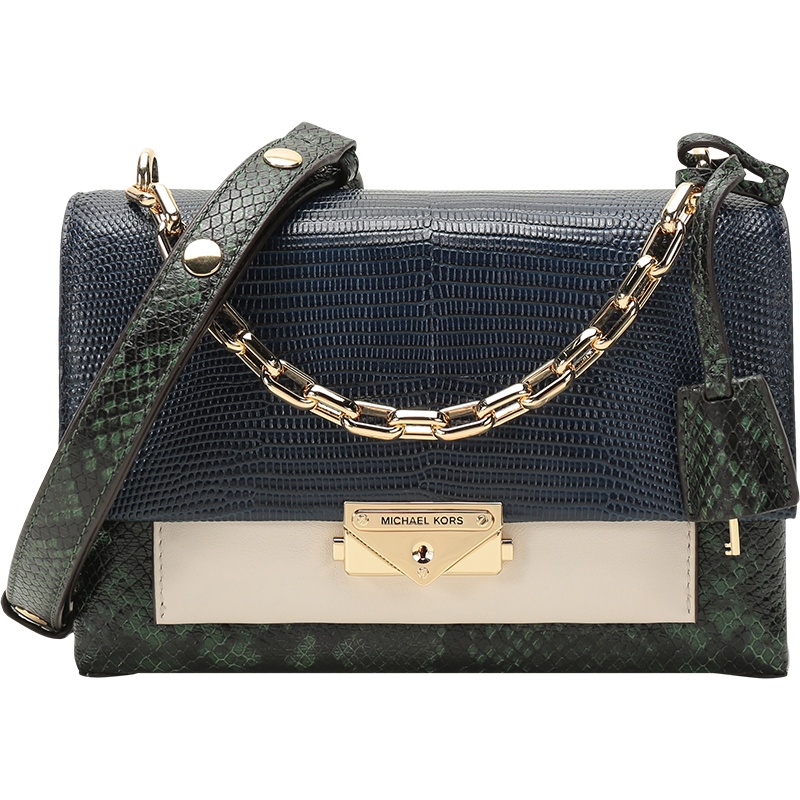 MICHAEL KORS 迈克·科尔斯 MK女包 CECE系列 皮革手提单肩包中号 30F0G0EL2N