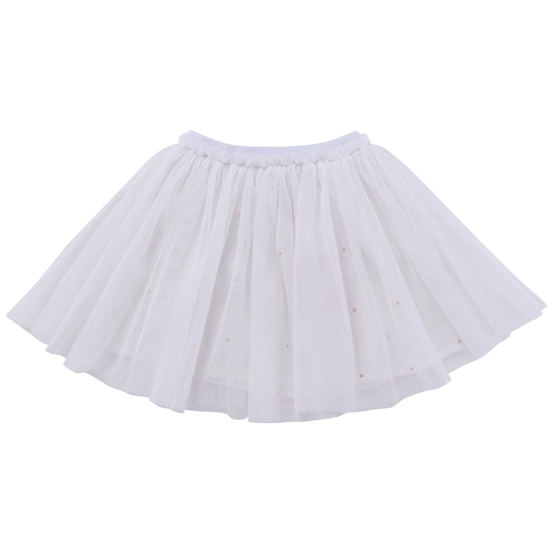 商场同款小红豆女童裙子2019夏装新款白色蓬蓬纱裙宝宝半身公主裙