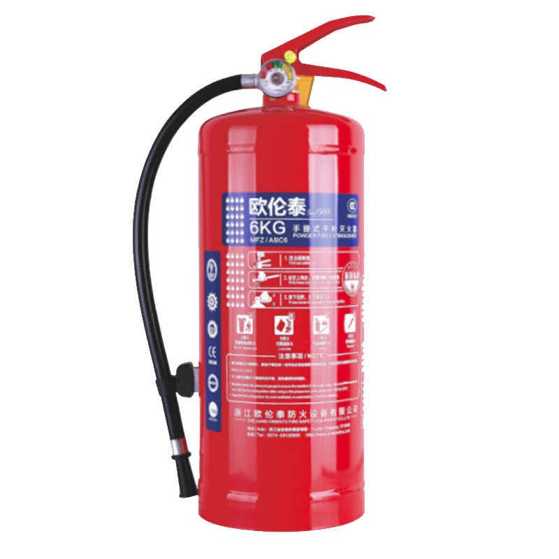 欧伦泰 MFZ/ABC6 灭火器 6kg 车载 车用 家用 商用 办公区大货车用 手提式干粉灭火器 消防器材