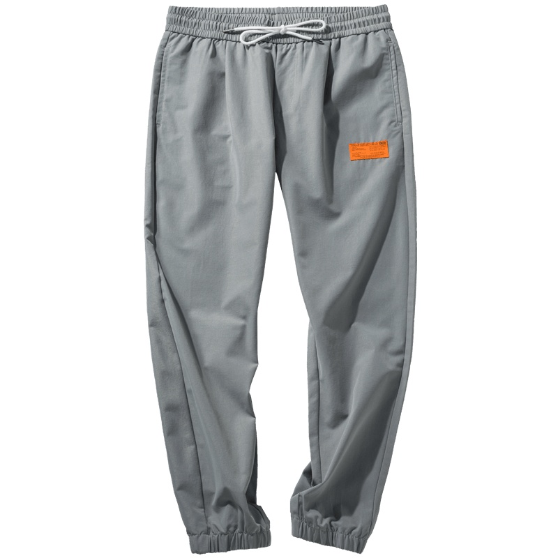 千纸鹤男装休闲裤子2019夏季新款休闲宽松束脚九分工装裤男90206