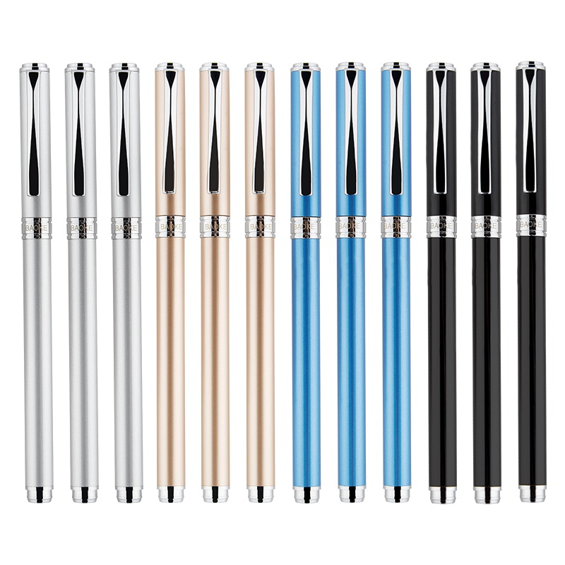 宝克(baoke)钛金笔PM158钢笔学生办公商务用笔金属钢笔成人书法书写练字钢笔新品书写流畅不断墨