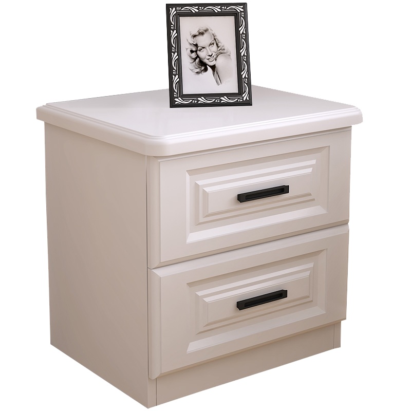 艺可恩床头柜简约现代白色卧室储物收纳柜北欧经济型简易床边小柜子整装