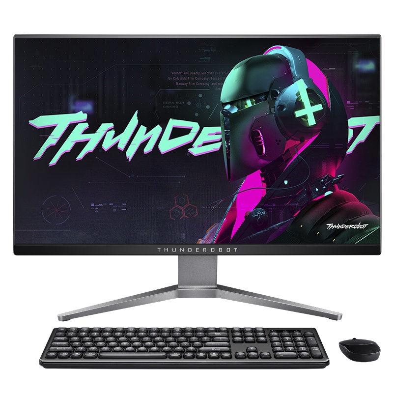 雷神(ThundeRobot)Master A520 23.8英寸高性能电脑一体机 (十代酷睿i5-10400 16G 512G WiFi蓝牙 3年保修)