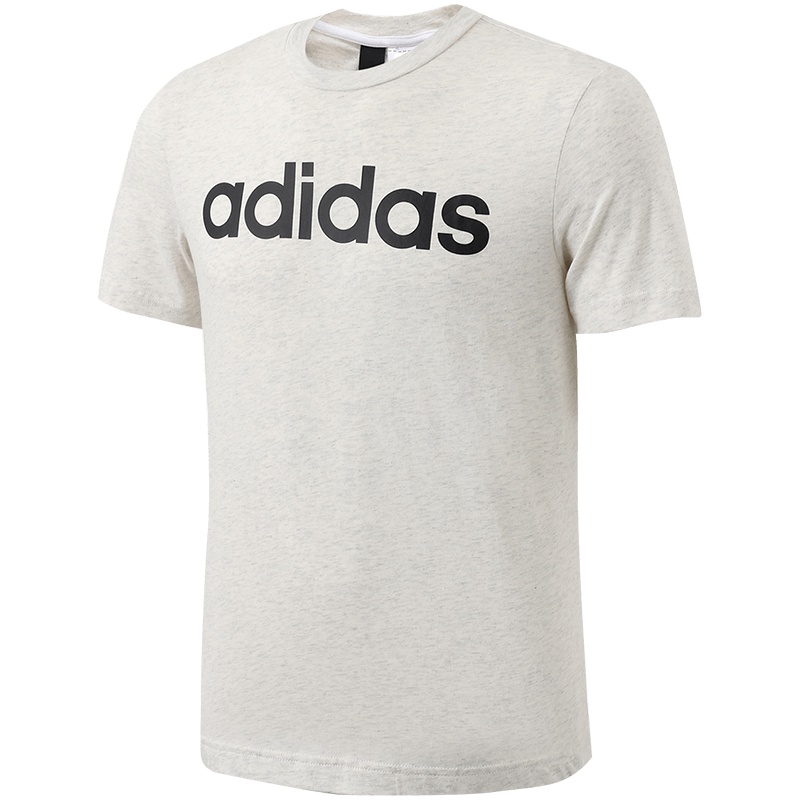 【自营】adidas阿迪达斯男装短袖T恤运动服BR4071 L BR4071混纺白