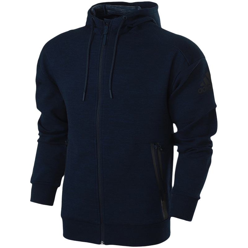 adidas阿迪达斯男子夹克外套针织休闲运动服DM7576 L DM7576蓝色